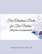 Five Christmas Duets for Two Violins with Piano Accompaniment P.O.D. cover